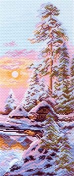 Рисунок на канве  Зимнее утро - фото 13596