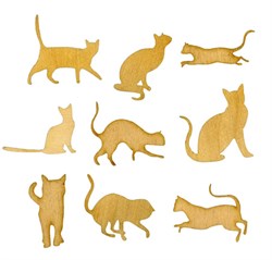 Силуэты кошек - фото 16534