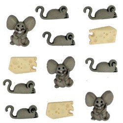 Набор пуговиц  Mice and Cheese - фото 18415