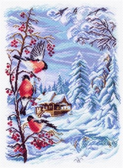 Рисунок на канве  Русская зима - фото 19616