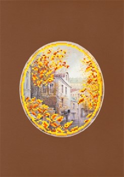 Набор для вышивания бисером и паспарту  На бульваре - фото 19701