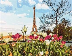 Набор для рисования по номерам  Парижский пейзаж - фото 24256