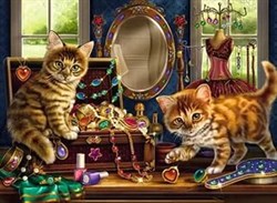 Набор для рисования по номерам  Котята на столе - фото 24279