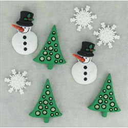 Набор пуговиц  Christmas Past - фото 25311