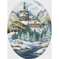 Картина стразами   Зимняя сказка - фото 26200