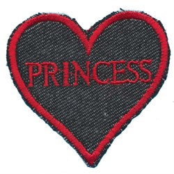 Термоаппликация  Princess-сердце - фото 26839