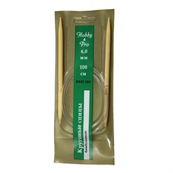 Cпицы Hobby&Pro круговые на леске, бамбук, d6,0 мм, 100 см - фото 28338