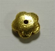 Бусина позолоченная Цветок