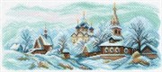 Рисунок на канве  Зимний Суздаль
