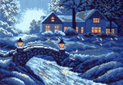 Рисунок на канве  Накануне праздника