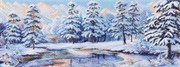 Рисунок на канве  Зимний лес