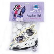 Набор для создания украшений из деревянных бусин Jolly Art