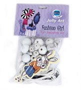 Набор для создания украшений из деревянных бусин Jolly Art
