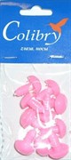 Носы для игрушек пластиковые розовые