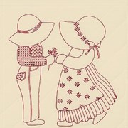 Ткань для вышивания  Сью и Сэм