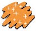 Маркер для темных и джинсовых тканей 2-3мм. Оранжевый с блестками (Glitter orange) Маркер для темных и джинсовых тканей 2-3мм. Оранжевый с блестками (Glitter orange)