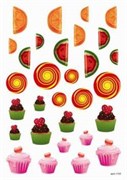 Пленка Freedecor для светлых поверхностей Кексы Пленка Freedecor для светлых поверхностей Кексы