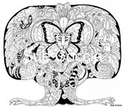 Штамп Дерево жизни, силиконовый ( Earth Art International )