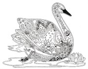 Штамп Лебедь, силиконовый ( Earth Art International )