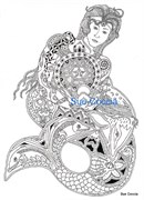 Штамп Русалка, силиконовый ( Earth Art International )