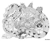 Штамп Дракон, силиконовый ( Earth Art International )