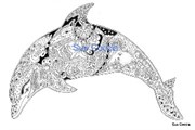 Штамп Дельфин, силиконовый  ( Earth Art International )