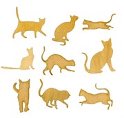 Силуэты кошек