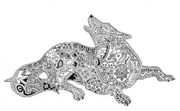 Штамп Волк, силиконовый ( Earth Art International )