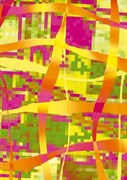Бумага Decopatch желто-зеленая-маджента Бумага Decopatch желто-зеленая-маджента