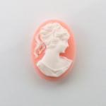 Камея  Гречанка  8х10 на коралловом