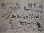 Ткань-купон Vintage натур