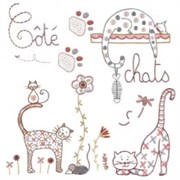 Ткань-купон Chat 25х25