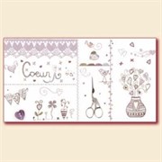 Ткань-купон Coeur 22х30