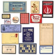 Винтажные карточки Vintage
