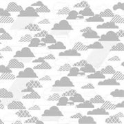 Оверлей лист  RAIN CLOUDS silver