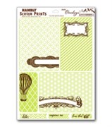 Оверлей лист  JOURNAL CARDS lime &amp; brown