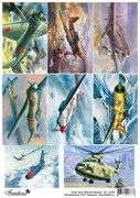 Декупажная карта  Военная авиация