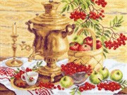 Рисунок на канве  Русский колорит