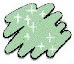 Фломастер Marvy с блестками 1-2мм. Салатовый (Pale Green)