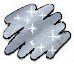 Фломастер Marvy с блестками 1-2мм. Серебряный (Silver)