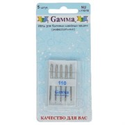 Иглы для бытовых швейных машин Gamma №110 универсальные 5 шт. Иглы для бытовых швейных машин Gamma №110 универсальные 5 шт.