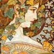 Бумага рисовая  Девушка в профиль