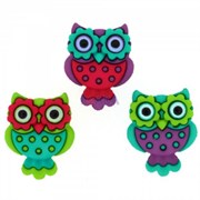 Набор пуговиц  Retro Owls