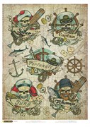 Рисовая бумага для декупажа  Морские истории