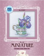 Набор для вышивания  Миниатюра - Чашка и ирис