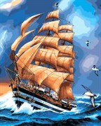 Набор для рисования по номерам  Парусник
