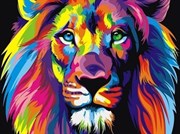 Набор для рисования по номерам  Радужный лев