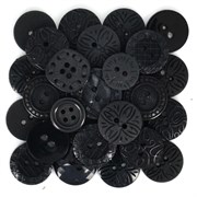 Набор пуговиц круглых  Black