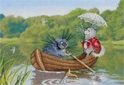 Набор для вышивания Мы на лодочке катались Набор для вышивания Мы на лодочке катались