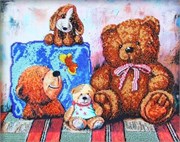 Набор для вышивания бисером  Плюшевые медведи 1
